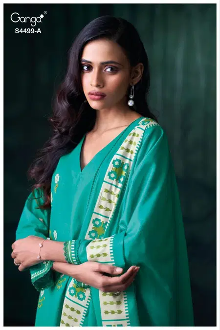 Jolene 4499 By Ganga Pure Cotton Designer Salwar Suits Wholesale Price In Surat